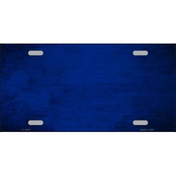 Royal Blue Oil Rubbed Metal License Plate
